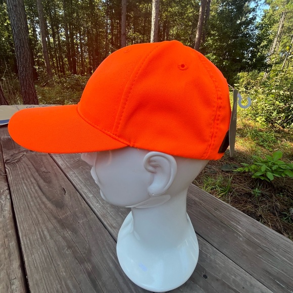 Wildlife Series Orange Adjustable Hunting Cap with Deer Embroidered Dry Duck - Picture 3 of 6